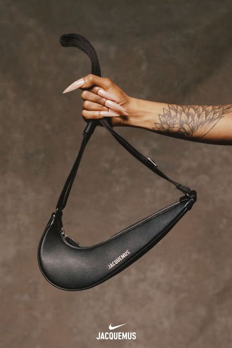 Jacquemus and Nike Reveal "The Swoosh Bag" | Hypebeast Nike Purses, Sha Carri Richardson, Soft Classic Kibbe, Kiko Kostadinov, Nike Bags, Brand Magazine, Soft Classic, Personal Brand, Track And Field