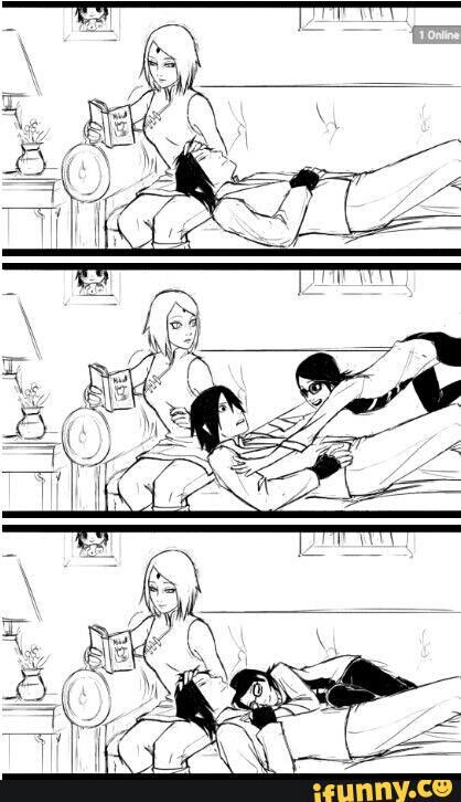 Sakura, Sasuke, Sarada, Uchiha family, funny, cute, comic; Naruto Sasuke Sakura Sarada, Sasuke Uchiha Sakura Haruno, Naruto Fan Art, Naruto Sasuke Sakura, Naruto Comic, Naruto Shippuden Sasuke, Naruto And Hinata, Naruto Cute, Sakura Uchiha