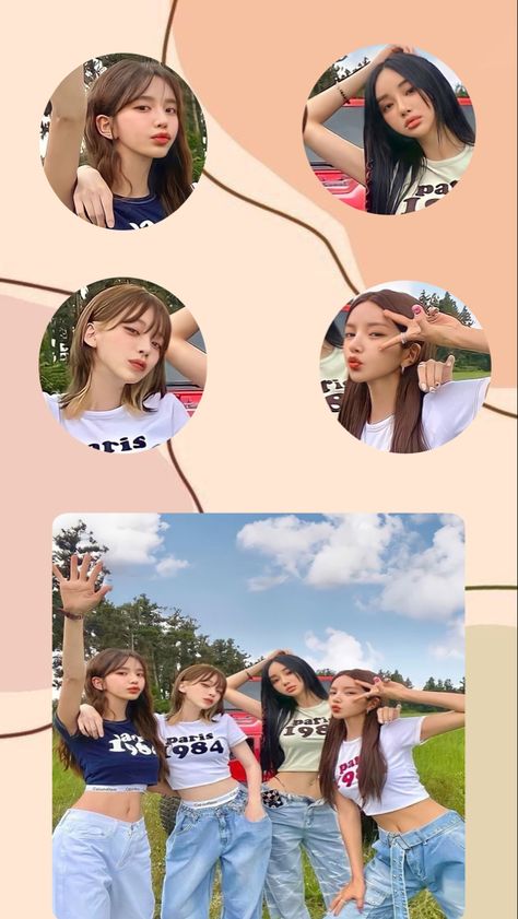 4girls 1boy Squad, 4 Girls Squad Aesthetic, 4 Girls Squad, Rpw Template, Template Couple, Sbh Picture Rpw, Squad Aesthetic, Couple Squad, Sbh Picture