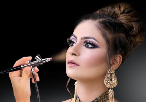 Airbrush Makeup Wedding, Airbrush Make Up, Best Airbrush Makeup, Hd Make Up, Makeup Cleaner, Hd Makeup, Engagement Makeup, Makeup Trial, Makeup Before And After