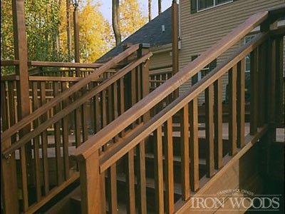 Craftsman Porch Railing, 1910 Bungalow, Timber Balustrade, Wooden Staircase Railing, Exterior Stair Railing, Deck Rails, Wood Deck Railing, Porch Railing Designs, Deck Stair Railing