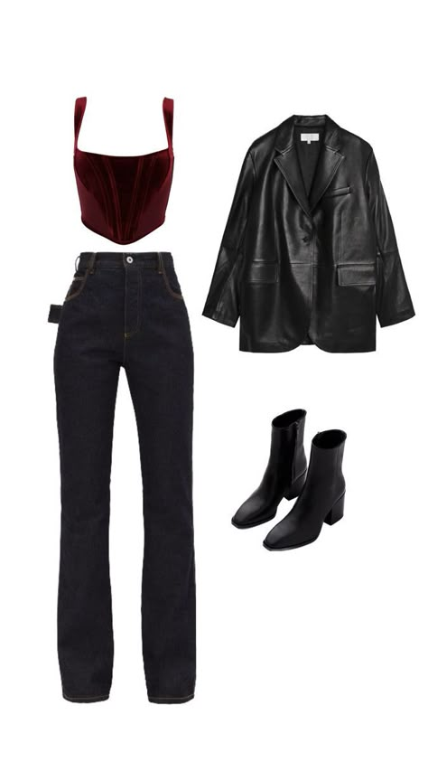 Fashion Inspo Outfits Night Out, Winter Night Out Outfit Bar, Bar Night Outfit, Looks Street Style, Baggy Pants, Looks Chic, Feminine Outfit, Casual Style Outfits, Lookbook Outfits