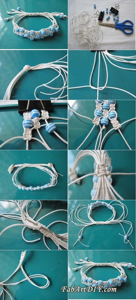 DIY Adjustable Triple Row Shamballa Beaded Bracelet | www.FabArtDIY.com LIKE Us on Facebook ==> https://www.facebook.com/FabArtDIY Funky Bracelet, Tutorial Macramé, Bracelets Tutorial, Hemp Jewelry, Handmade Beaded Jewelry, Diy Tutorials, Bracelet Tutorial, Seed Bead Earrings, Beads And Wire