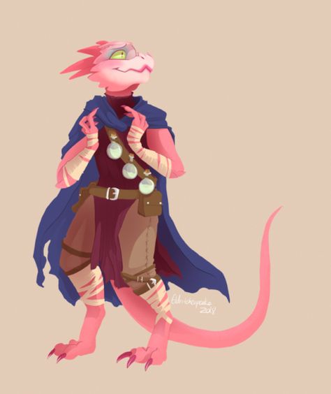 Pink Dragonborn, Kobold Alchemist, Kobold Rogue, Dnd Kobold, Dnd Dragonborn, Full Illustration, Dnd Races, Dungeons And Dragons Characters, Dnd Art