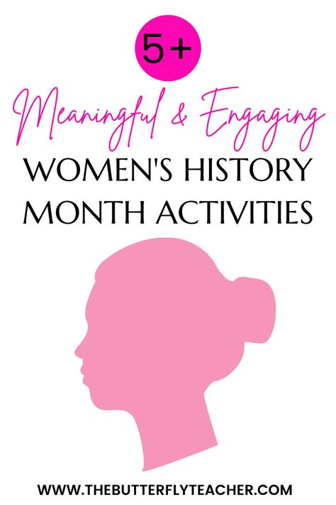 Woman’s History Month Activities, Womens Month Activities For Kids, Women’s History Month Art Projects, Women’s History Month Crafts For Toddlers, Women's History Month Crafts For Kids, Women’s Day Activities, Women’s History Month Crafts, Women's History Month Activities For Kids, International Women’s Day Activities