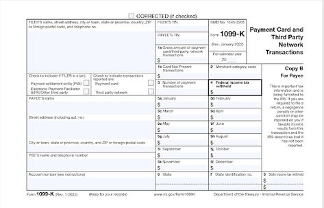 What Do I Need to Know About My 1099-K Tax Form? – Etsy Help 1099 Tax Form, Sole Proprietorship, Legal Forms, Tax Forms, Income Tax Return, Paying Taxes, Tax Season, Tax Preparation, Filing Taxes