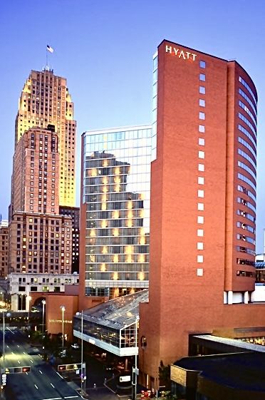 Built in 1984 and renovated in 2017, the Hyatt Regency Cincinnati sits across the street from the Duke Energy Convention Center and is connected to Saks Fifth Avenue. It is a short walk to Over-the-Rhine (OTR), and the riverfront sports complex, home to the Cincinnati Bengals and Cincinnati Reds stadiums. Downtown Cincinnati, Sports Complex, Hyatt Regency, Convention Center, Convention Centre, Cincinnati Bengals, Cincinnati Reds, Cincinnati, Saks Fifth