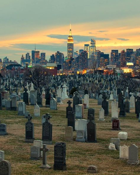 NYCgo on Instagram: “The view from Calvary Cemetery in Maspeth, Queens. Calvary was the fictional burial place of Don Corleone in "The Godfather" and served as…” New York Cemetery, Don Corleone, Book Vibes, Queens Nyc, Yeah Yeah, 2025 Vision, I ❤ Ny, The Godfather, The View