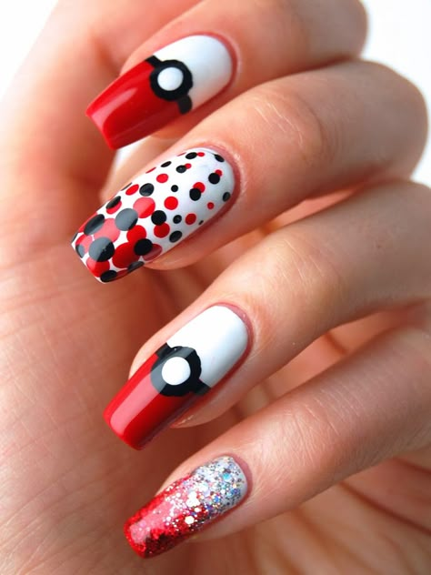 Pokemon Nails, Easy Pokemon, Wedding Manicure, Ghost Pokemon, Ghost Type, Dot Nail Art, Anime Nails, Spooky Style, Art Pokemon