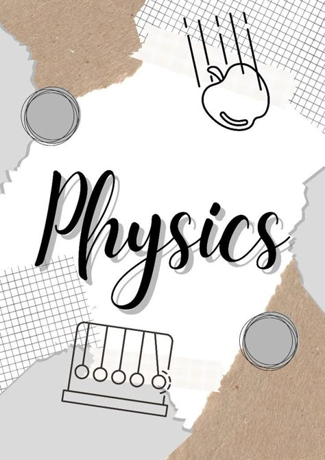 Physic Notebook Cover, Physic Project Cover Page Ideas, Aesthetic Template For Projects, Aesthetic Book Covers For School, Physics Goodnotes Cover, Front Page Ideas For Physics Project, Physics Binder Cover, Maths Project Cover Page Ideas Aesthetic, Physics Project Ideas Cover Page