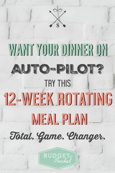 The Life Saving 12-Week Rotating Meal Plan Monthly Meal Planning On A Budget, Rotating Meal Plan, Easy Menu, Meal Prep Plan, Food Planning, Meal Planning Menus, Meal Planners, Weekly Meals, Monthly Meal Planning