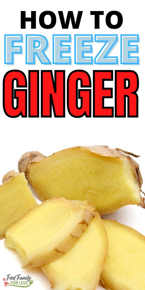 Have too much ginger? Learn how to freeze ginger for later. These tips for saving ginger really do work. Easy tips for storing ginger for later use. Fresh Ginger Uses, How To Freeze Ginger, Recipes Using Ginger, How To Store Fresh Ginger, How To Freeze Fresh Ginger, Freezing Ginger Root, How To Keep Ginger Fresh How To Store, How To Store Fresh Ginger Root, Freezing Ginger