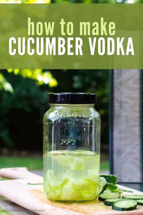 Vodka Gimlet Recipe, Infused Spirits, Vodka Gimlet, Cucumber Vodka, Tequila Recipe, Craft Cocktail Recipe, Vegan Summer Recipes, Liquor Recipes, Simple Syrup Recipes