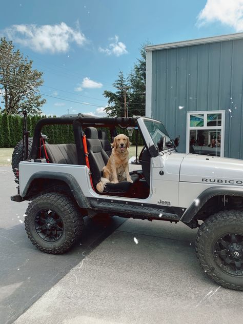 Jeep Wrangler Aesthetic, Two Door Jeep Wrangler, Jeep Dogs, White Jeep, Jeep Wrangler Accessories, Wrangler Accessories, Dream Cars Jeep, Jeep Lover, Jeep Tj