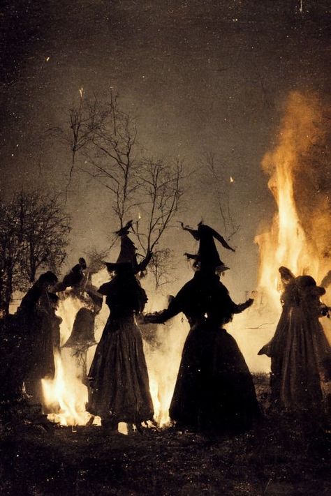 Dark Fantasy Witch Aesthetic, The Near Witch Aesthetic, Witches Are People Too, 1600s Witch Aesthetic, Witch Familiar Aesthetic, Witch Coven Pictures, Dark Witch Asethic, Witch Fantasy Aesthetic, Witches Around Fire