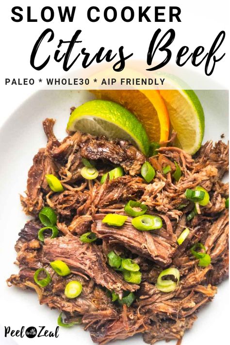 Whals Protocol, Aip Diet Recipes, Slow Cooker Shredded Beef, Paleo Menu, Aip Paleo Recipes, Crock Pots, Paleo Beef, Aip Paleo, Crockpot Recipes Beef