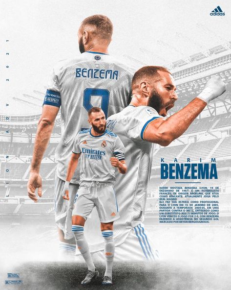 Benzema Real Madrid, Sports Nursery Theme, Football Artwork, Sports Design Ideas, Soccer Art, Soccer Inspiration, Real Madrid Wallpapers, Sports Design Inspiration, Social Media Advertising Design