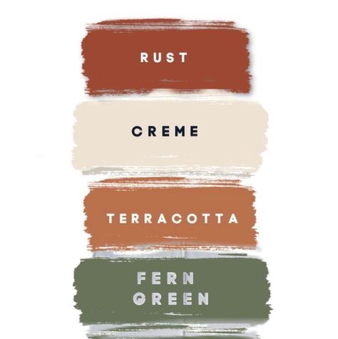 rust. cream. terracotta. fern green. wedding. autumn. fall. beautiful. Rustic Orange Wedding Color Palette, Fall Wedding Colors Rust, Bridal Color Schemes Fall, Summer Wedding Rustic Colors, Earthy Wedding Colors Colour Palettes, Earth Wedding Colors, Fall Wedding Colors September Rustic, Florida Fall Wedding Colors, Desert Wedding Color Scheme