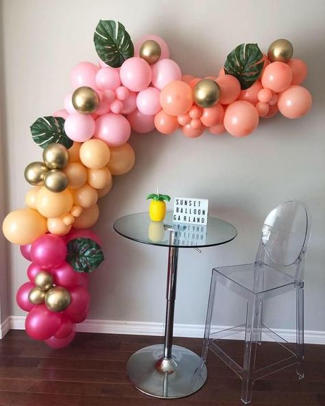 SUNSET OMBRE DIY Balloon Garland Kit | Etsy in 2022 | Balloon garland, Balloon diy, Balloons Cactus Balloon, Sunset Ombre, Diy Ombre, Diy Balloon, Balloon Shop, Birthday Balloon Decorations, Custom Balloons, Pink Balloons, Balloon Diy