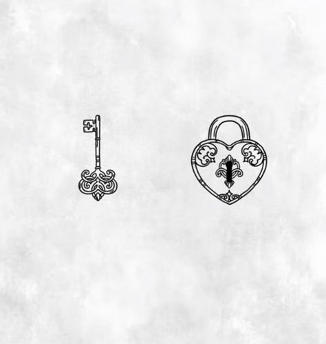 Tattoo Lock And Key, Key And Lock Tattoo, Padlock Tattoo, Heart Lock Tattoo, Lock And Key Tattoo, Tattoo Stencil Designs, Lock Tattoo, Anniversary Tattoo, Mystical Tattoos