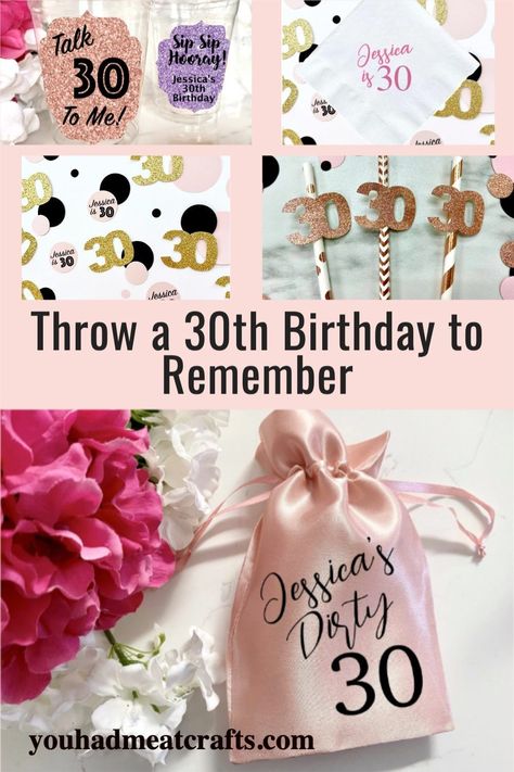 30th Birthday Favors For Adults, Hangover Kit 21st Birthday, 30 Flirty And Thriving, 30th Birthday Decor, 30th Birthday Party Ideas, 21st Birthday Party Favors, Dirty 30 Birthday Party, 30th Birthday Favors, 30th Birthday Party Favors