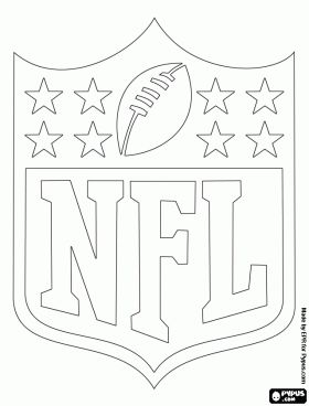 Logo of the NFL. National Football League coloring page Fantasy Football Humor, Nfl Logos, Football Coloring Pages, Printable Sports, Sports Coloring Pages, Nfl Teams Logos, Printable Coloring Sheets, Nfl Logo, Free Printable Coloring