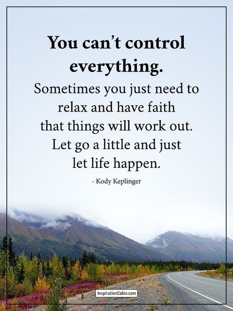 Let go of the idea that you can control others' actions. We really only have control over ourselves and how we act. Everything in life happens for a reason let the things be their own way. Control Quotes Letting Go Of, Let Go Of Control Quotes, Let Go Of Control, Control Quotes, Set Yourself Free, Inner Health, Life Happens, The Thing Is, Ted Talks