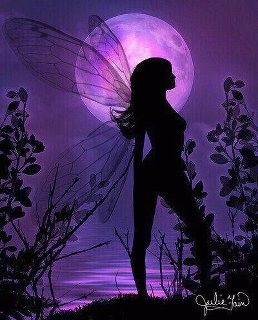 purple fairy Fairies Photos, Fairy Silhouette, Moon Fairy, Fairy Wallpaper, Fairy Dragon, Fairy Pictures, Charcoal Drawings, Fairies Elves, Fairy Magic