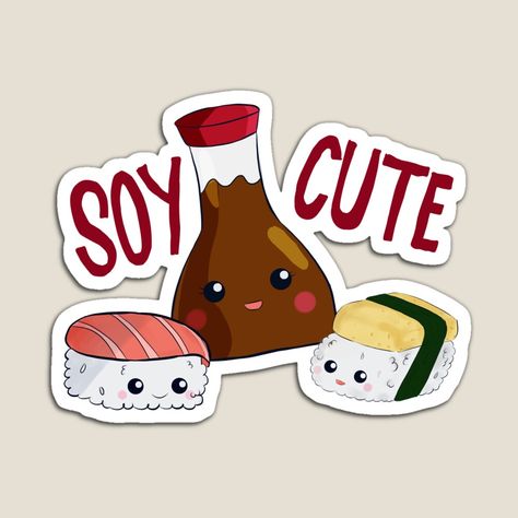 Sushi Soy Sauce, Kawaii Sushi, Inktober 2024, Chinese Fashion Street, Running Late, Kawaii Stickers, Cute Kawaii, Soy Sauce, Chinese Style