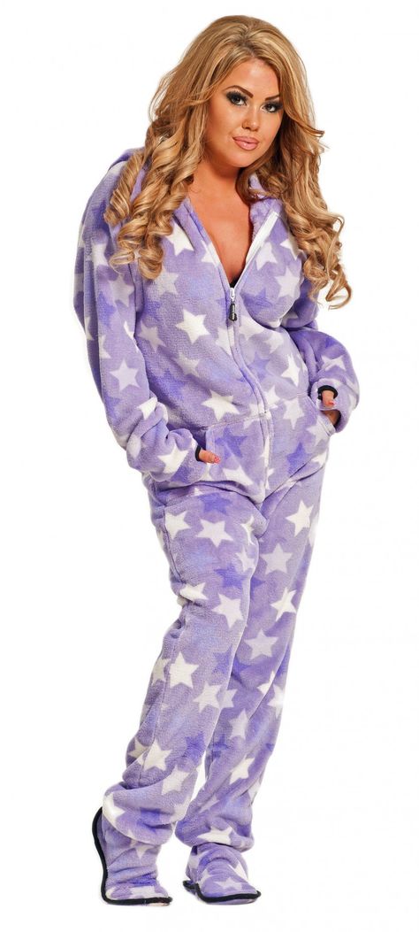 Hoodie footie pjs Onesie For Women, Onesie For Adults, Adult Footie Pajamas, Hoodie Footie, Adult Onesies, Adult Onesie Pajamas, Purple Stars, Cute Onesies, Footie Pajamas