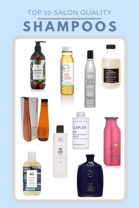 We checked out the most luxurious hair brands on the market for our Top 10 absolute favorite salon quality shampoos for all different types of women’s hair. #shampoo #healthyhair #hairproduct Hair Fall Remedies, Hair Fall Remedy, Shampoo Brands, Salon Shampoo, Dry Brittle Hair, Good Shampoo And Conditioner, Luxurious Hair, Shampoo For Curly Hair, Healthy Hair Tips