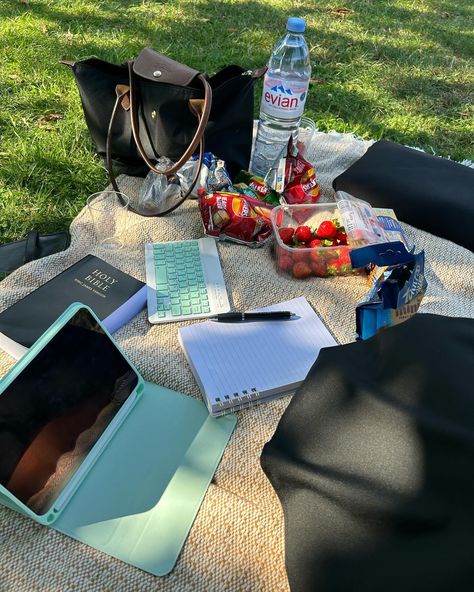 Picnic 🧺 and bible study ✝️💜 Bible Study Picnic, Bible Study Date, Study Picnic, Study Date, Bible Study, Bible, Jesus, Key, Collage