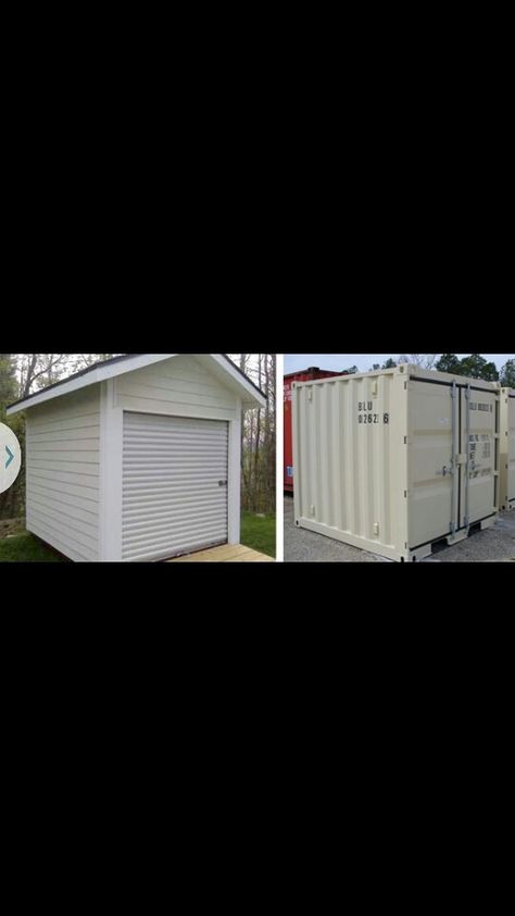 Sea container storage shed Sea Can Shed, Sea Containers, Sea Can, Container Storage, Storage Shed, Garden Ideas, Landscaping, Shed, Outdoor Structures