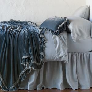 Bella Notte Linens, Velvet Bed, Velvet Throw, Kathy Kuo Home, Build Your Dream Home, Silk Velvet, My New Room, Winter White, Flat Sheets