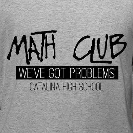 Math Club, We've Got Problems funny t-shirt design. Edit this template in our design studio to include your school name. Switch out apparel products, change colors and more all online. Order with confidence as we've printed and shipped millions of custom t-shirts all over the U.S. Club Shirts Design, Math Club, School Products, Math Shirts, Design Edit, Math Jokes, Teaching Shirts, Tshirt Printing, Custom Tshirt