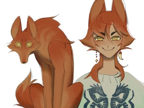 Human Animals Drawing, Fox Like Face Human, Cat Oc Art Anthro, Cat Fox Hybrid, Human Fox Drawing, Cats As Humans Art, Human Bug Hybrid, Calico Cat Oc Human, Anthro Art Character Design