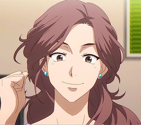 [name: Nanako Hasegawa] :) {anime name: sk8 the infitnity} Anime Moms Oc, Langas Mom Sk8 The Infinity, Anime Mom Hairstyles, Anime Mom Hair, Anime Mother Oc, Shifting Parents Face Claim, Langas Mom, Mom Anime Character, Mom Character Art