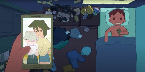 After having a dream about kissing his best friend, Sasha decides he has to declare his feelings to him immediately in PULPE's animated short film Slice. Short Film Animation, Animation Short Film, College Course, Animated Short Film, Comic Book Style, Kissing Him, Short Films, Art Love, Bad Day