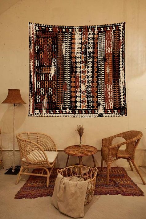 Turkish Home Decor, Tapestry Vintage, Fabric Tapestry, Kilim Pattern, Rug Wall Hanging, Fabric Wall Hanging, Wall Rug, Different Emotions, Retro Home Decor