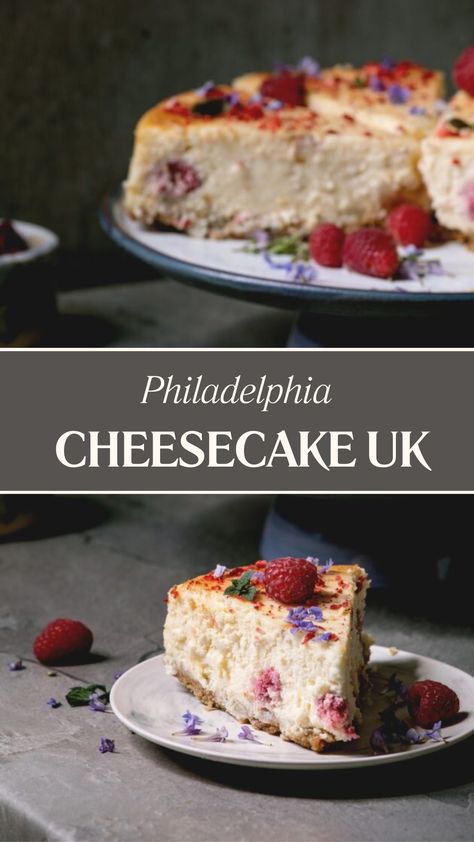 Philadelphia Cheesecake Uk Recipe Philadelphia Cheese Recipes, Philidaphda Cheesecake, Cheesecake Philadelphia Cream Cheese, Cheesecake With Ready Made Crust, Classic Cheesecake With Sour Cream Topping, Cheesecake Factory Vanilla Bean Cheesecake, Philadelphia Cheesecake, Uk Recipes, Philadelphia Cream Cheese