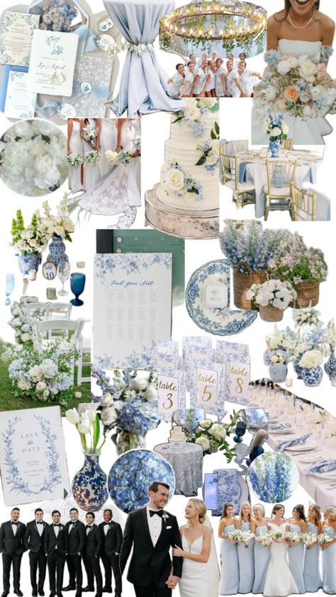 blue willow, french toile, blue and white theme wedding Blue Willow Wedding, White Theme Wedding, French Blue Wedding, French Themed Wedding, Blue And White Wedding, Blue White Weddings, White Wedding Theme, French Toile, Dusty Blue Weddings