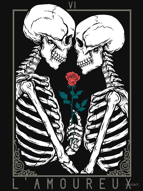 Skeleton Love, Skeleton Couple, Skeleton Drawings, The Lovers Tarot, Couple Tattoo, Tattoos For Lovers, Skeleton Art, Skull Wallpaper, Arte Inspo