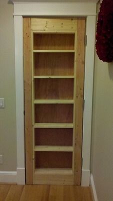 Bookshelf In Doorway, Over Door Shelves, Awkward Doorway Solutions, Inset Bookshelves, Doorway Shelves, Shelf Above Doorway, Bookshelf Doorway, Inset Bookshelf, Bookshelf Door Diy