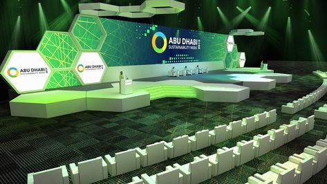 ADSW 2019 opening ceremony stage design on Behance Ceremony Stage Design, Conference Stage Design, Summit Stage, Conference Stage, Event Stage Design, Church Design Architecture, Concert Stage Design, Corporate Events Decoration, Corporate Event Design