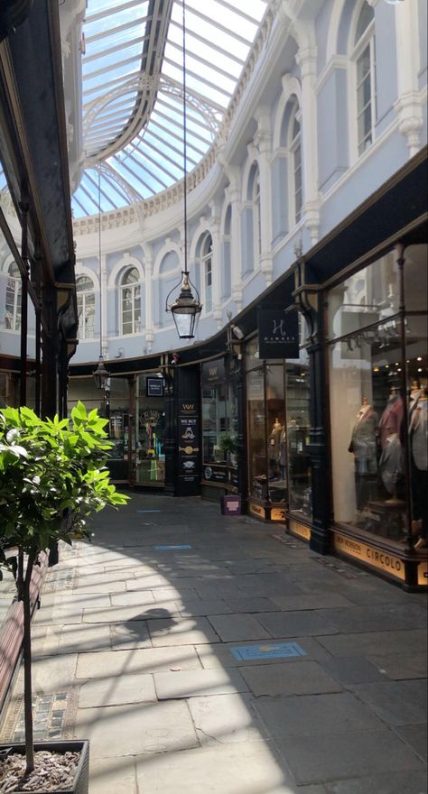 Cardiff University Aesthetic, Cafe Chill, Cardiff Aesthetic, Cardiff Castle Interiors, Cardiff Uni, Uni Motivation, Shopping Arcade, Restaurant Facade, Cardiff City Centre