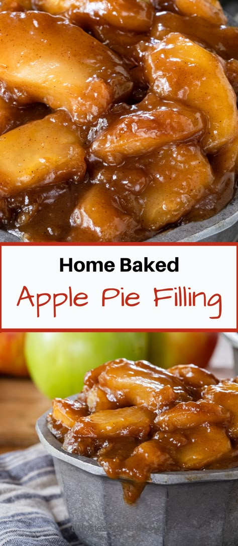 Easy Apple Pie Filling, Apple Pie Filling Recipe, Apple Pie Filling Recipes, Apple Pie Recipe Easy, Pie Recipe Easy, Homemade Apple Pie Filling, Pie Fillings, Best Apple Pie, Homemade Apple Pie