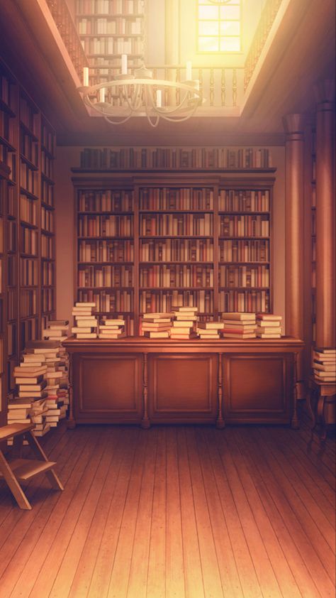 Library Aesthetic Background, Anime Library Background, Library Anime, Anime Library, Dream Home Library, Episode Interactive Backgrounds, Anime Places, Episode Backgrounds, Creation Art