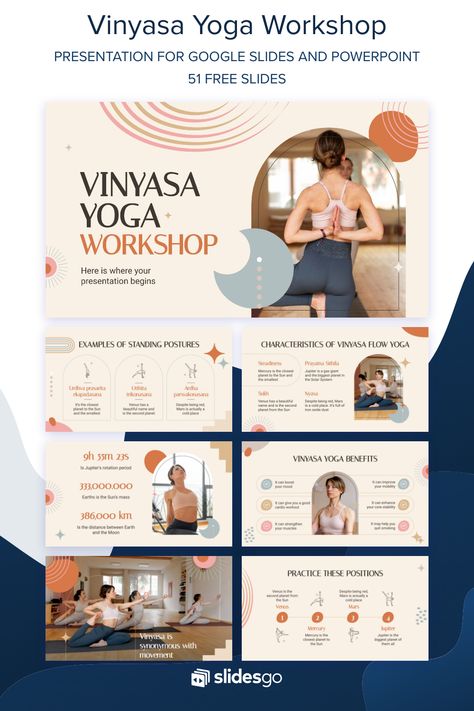 Yoga Presentation, Presentation Inspiration, Yoga Graphic, Education Creative, Vinyasa Flow Yoga, Yoga Vinyasa, Yoga Workshop, Education Templates, Presentation Ideas