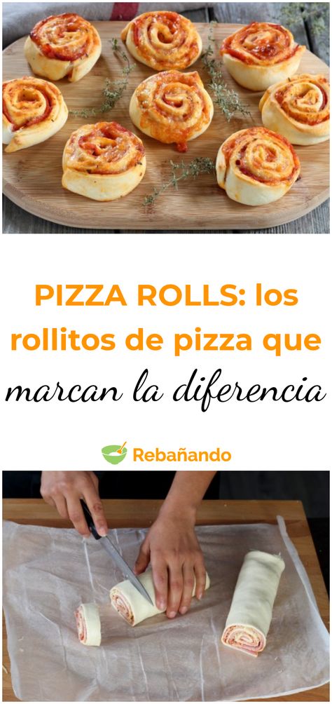 PIZZA ROLLS: los rollitos de pizza que marcan la diferencia #pizza #pizzarolls #parapicar #recetasdepizza #recetascaseras Pizza Healthy, Pizza Cartoon, Homemade Pizza Rolls, Pizza Roll Recipe, Pizza Pastry, The Most Beautiful Pictures, Chicken Pizza Recipes, Pizza Dinner, Bbq Pizza