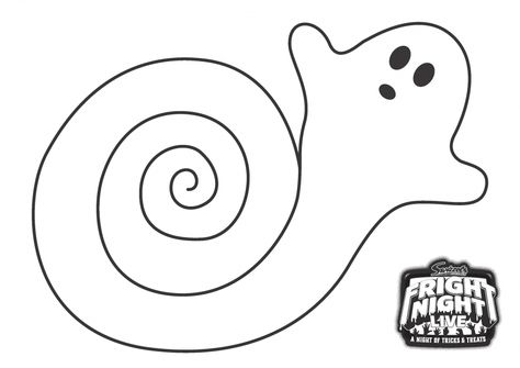 Make your own Decorations - Swizzels Spiral Ghost Printable, Spiral Ghost Template, Ghost Landscape, Diy Ghost Decoration, Ghost Template, Diy Ghost, Tracing Activities, Ghost Crafts, Rest Time